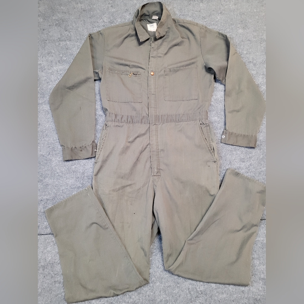 LEE UNION ALLS Olive Green Coverall Jumpsuit